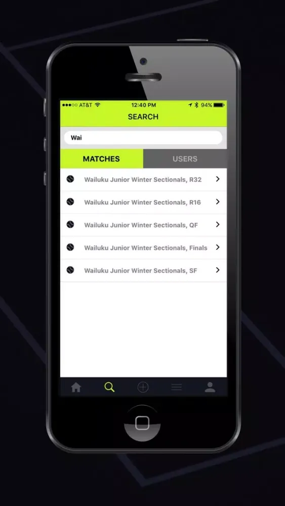 Captures d'écran de Forty30 - Score & Share Tennis Matches Live