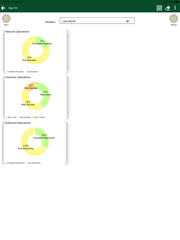 ภาพหน้าจอของ Flexi MOH Inventory iPad 