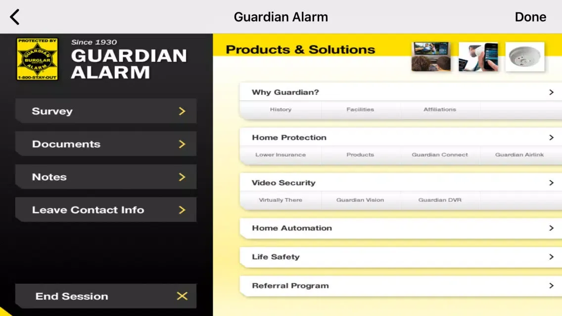 Guardian Alarm Ekran Görüntüleri