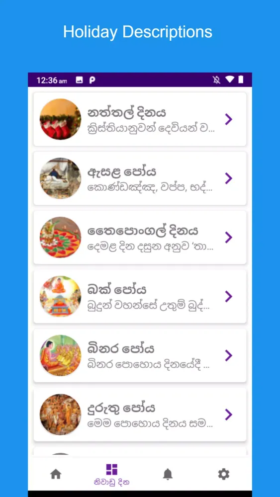 Sri Lanka Calendar 2025 スクリーンショット