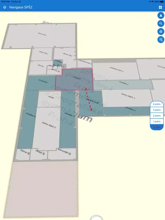 Ảnh chụp màn hình của Intellmaps Digital Twin iPad 