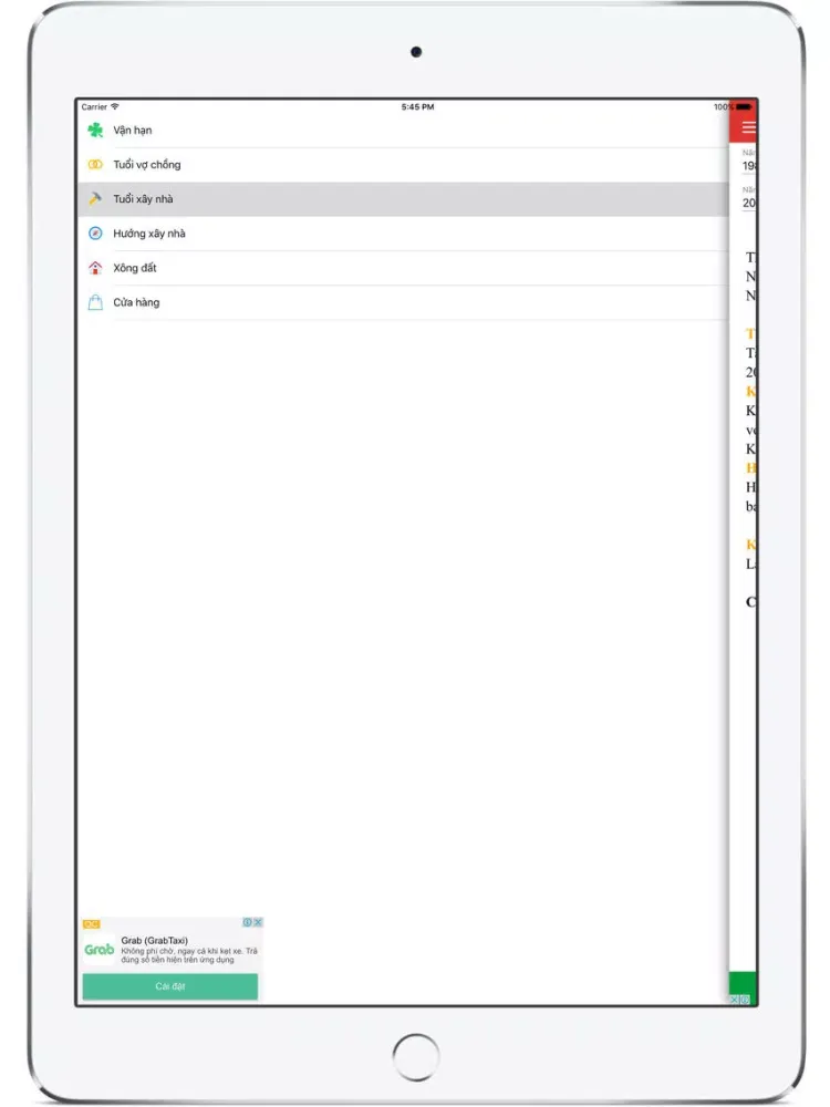 Tử vi bói toán iPad  স্ক্রিনশট