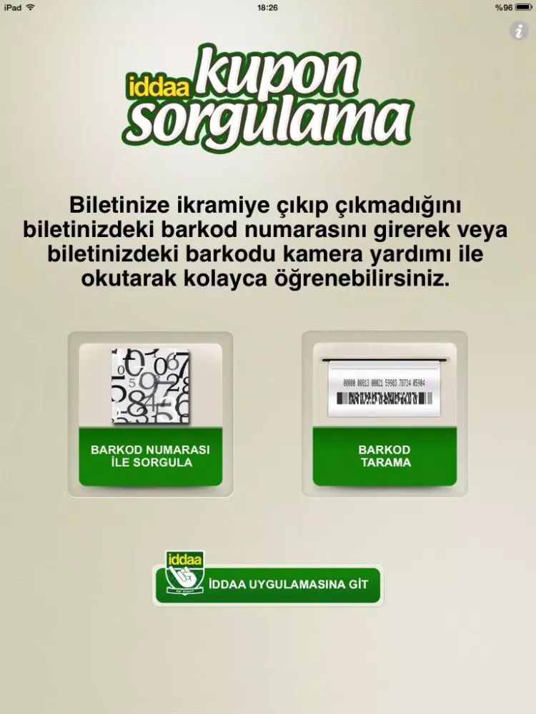 Screenshot di iddaa Kupon Sorgulama HD iPad 