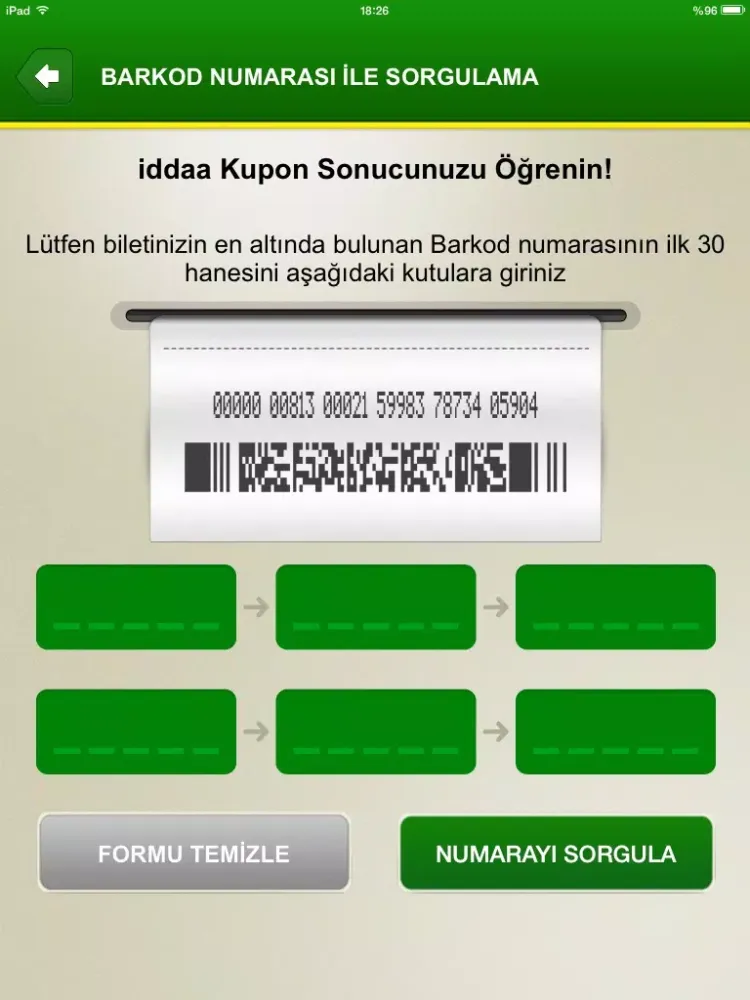 Screenshot di iddaa Kupon Sorgulama HD iPad 