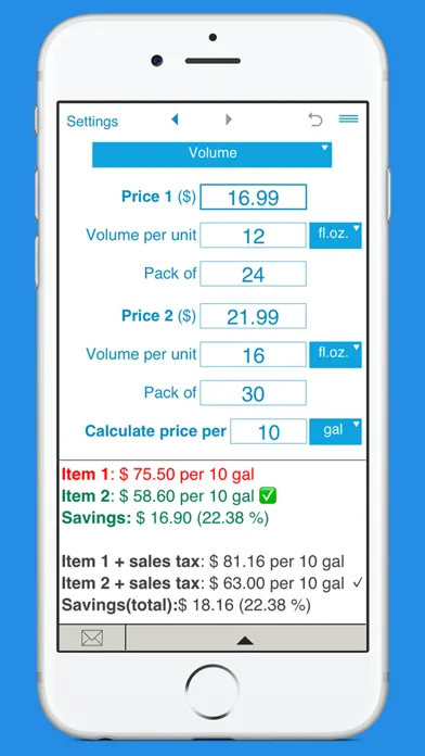 صور Unit Price Comparison