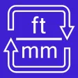 Feet / Millimeters length converter