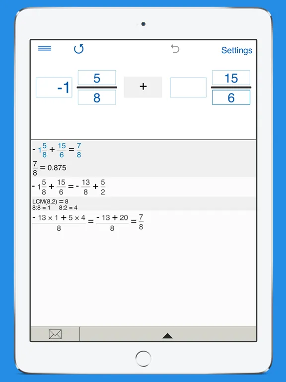 Fraction Calculator 4in1 iPad 应用截图