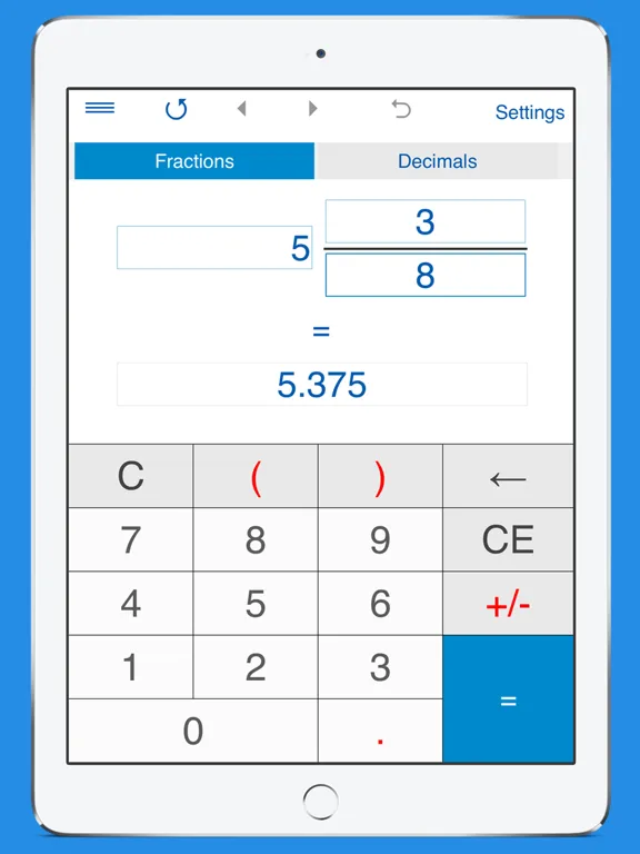 Fraction Calculator 4in1 iPad 应用截图