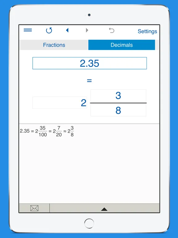 Fraction Calculator 4in1 iPad 应用截图