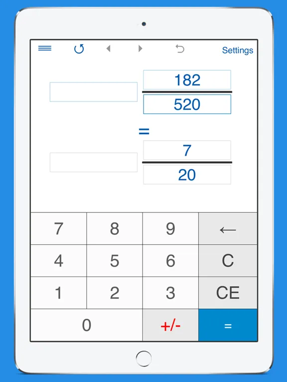 Fraction Calculator 4in1 iPad 应用截图