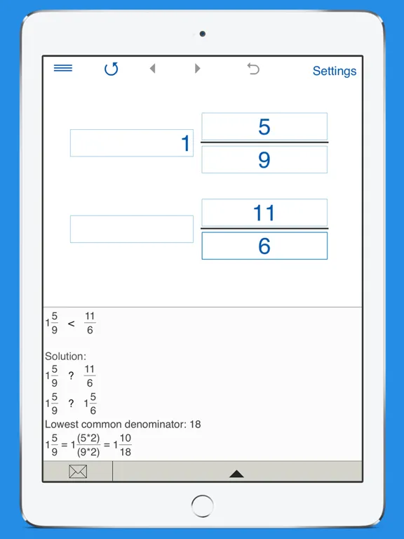 Fraction Calculator 4in1 iPad 应用截图