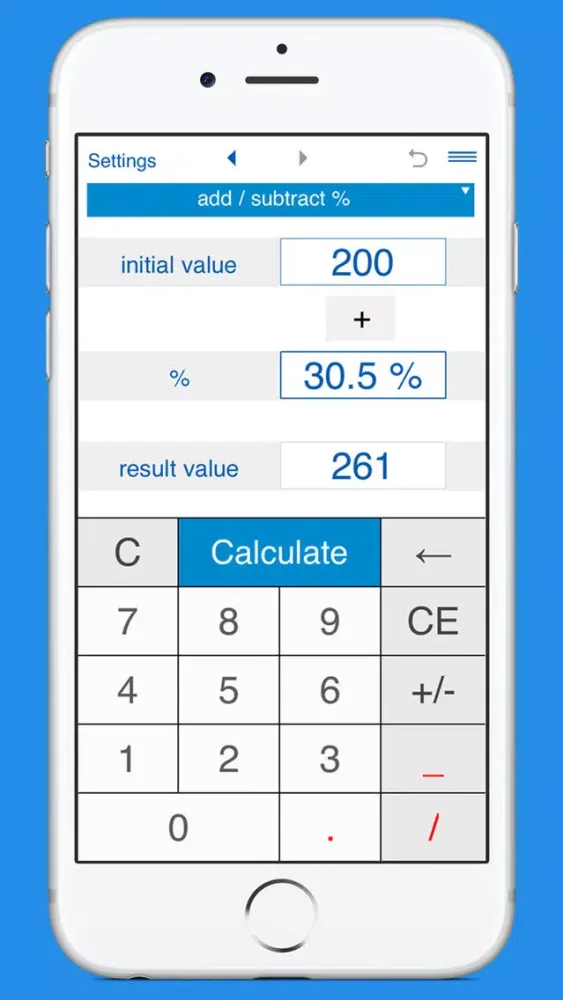 ภาพหน้าจอของ Smart Percentage Calculator