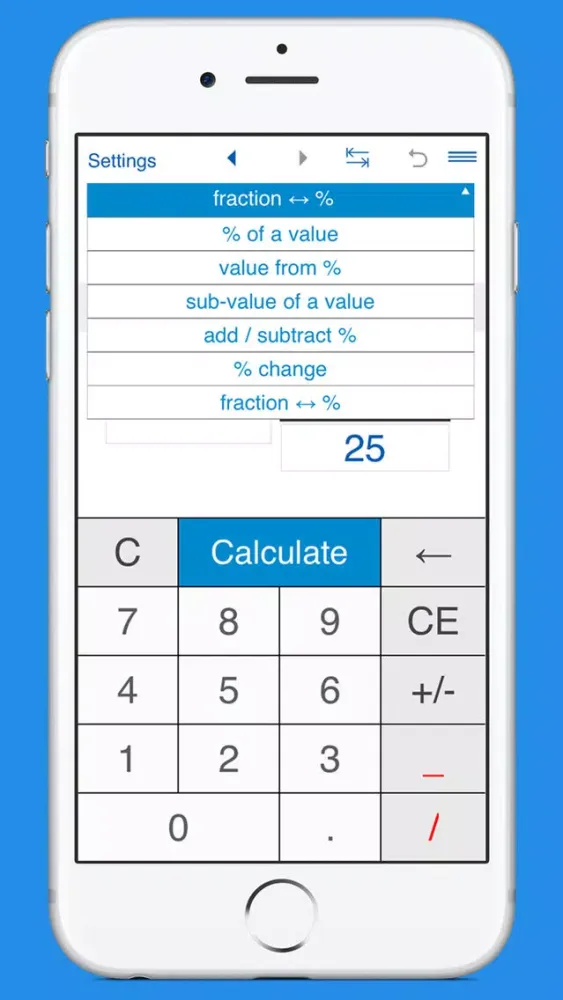 ภาพหน้าจอของ Smart Percentage Calculator