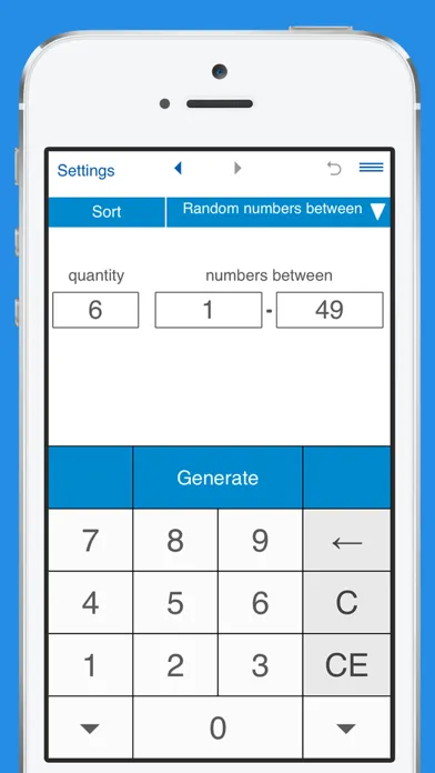 Tangkapan skrin Random Number Generator RNG