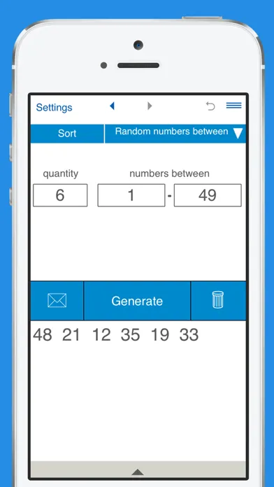 Tangkapan skrin Random Number Generator RNG