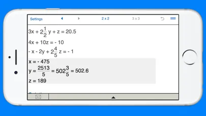 Скриншоты Systems of equations solver