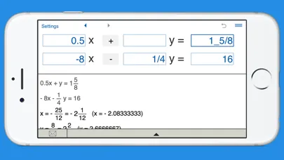 Скриншоты Systems of equations solver