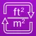 Square Feet / Square Meters area converter