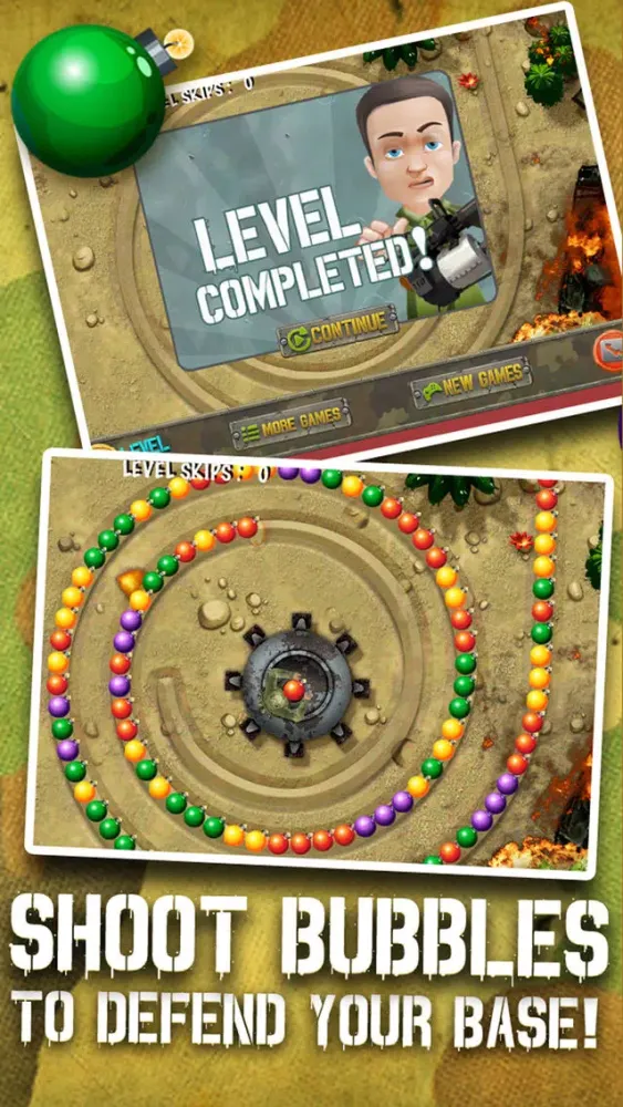 Zumi War-Fare - A Bubble Shooter Showdown With Military Tanks (Artillery Game) স্ক্রিনশট