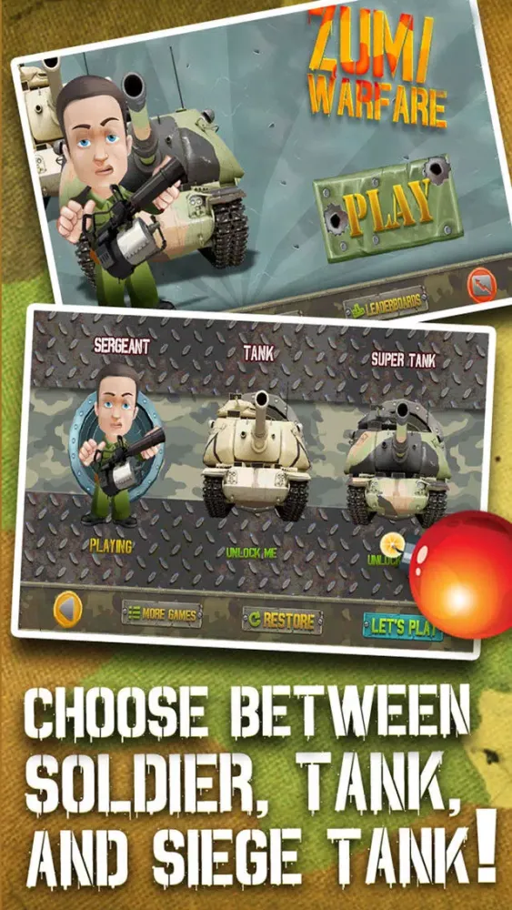 Zumi War-Fare - A Bubble Shooter Showdown With Military Tanks (Artillery Game) স্ক্রিনশট
