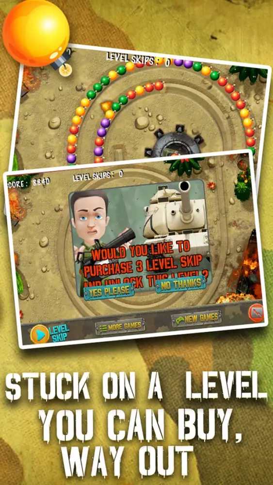 Zumi War-Fare - A Bubble Shooter Showdown With Military Tanks (Artillery Game) স্ক্রিনশট