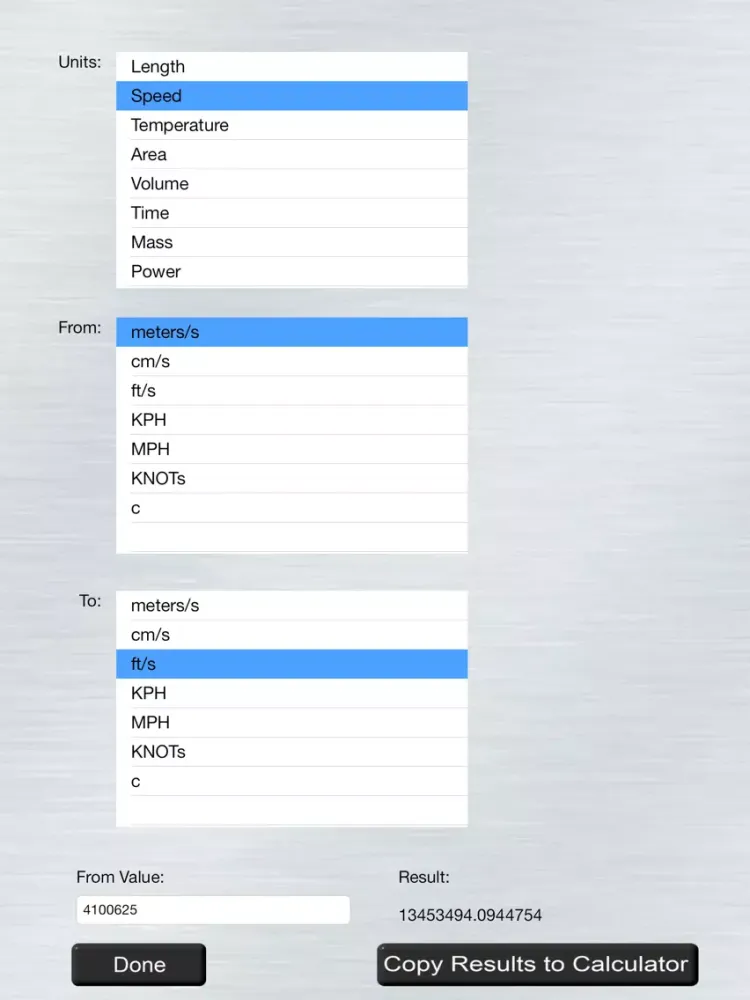 Ảnh chụp màn hình của All Purpose Calculator iPad 