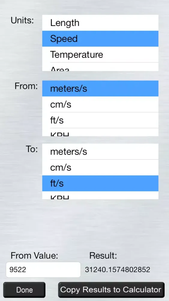 Ảnh chụp màn hình của All Purpose Calculator