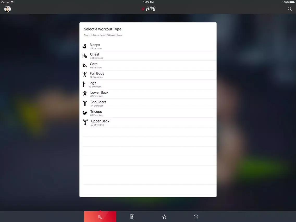 FitYo - Build Your Own Fitness App iPad  スクリーンショット