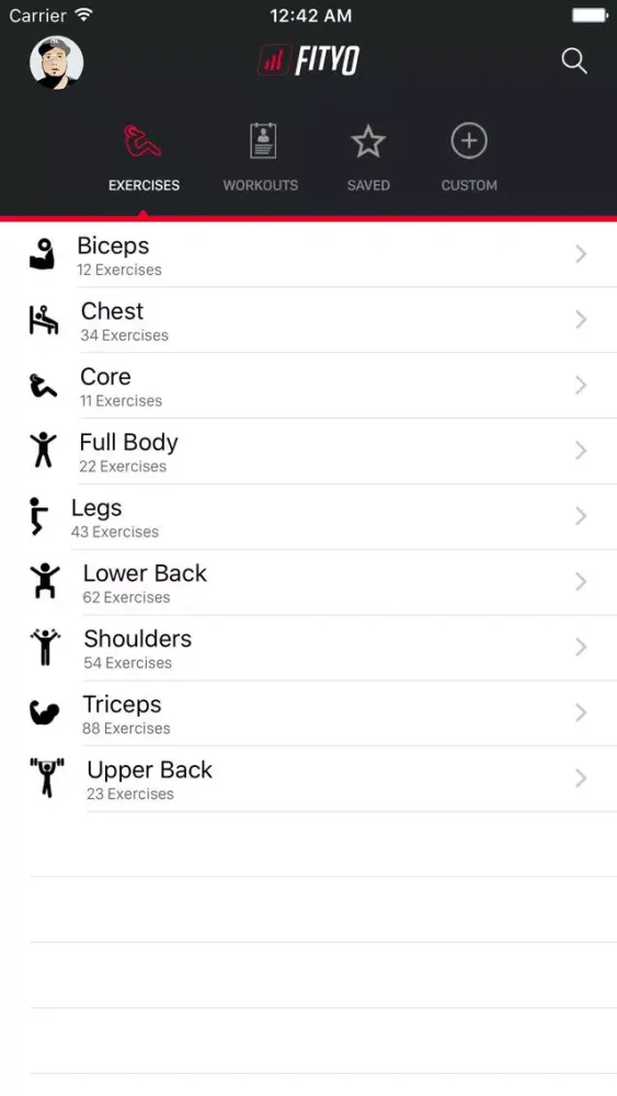FitYo - Build Your Own Fitness App スクリーンショット