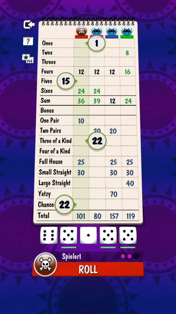 Yatzy Screenshots