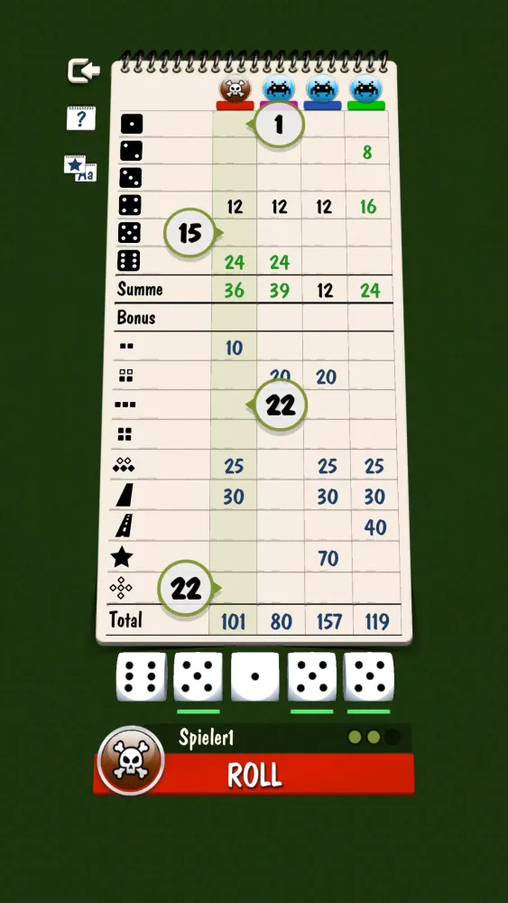 Yatzy Screenshots