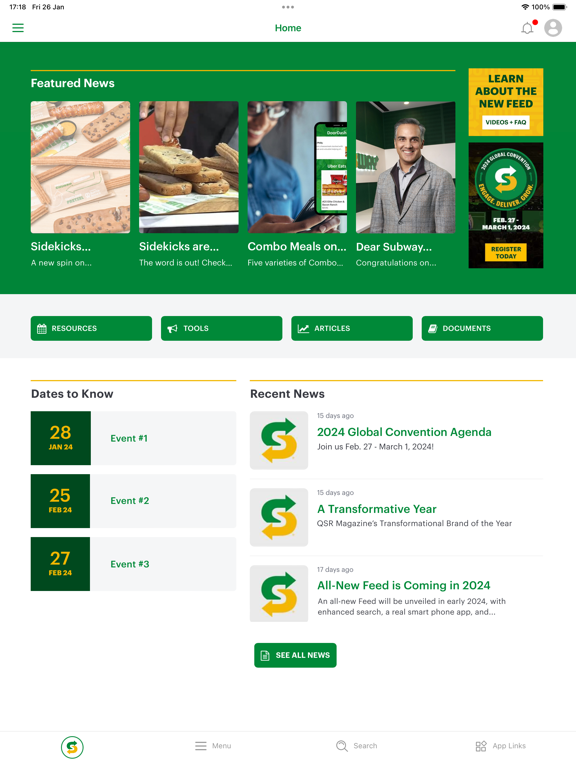 The Feed - Subway iPad 应用截图