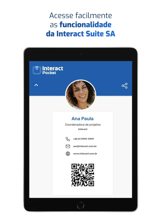 Ảnh chụp màn hình của Interact Pocket iPad 