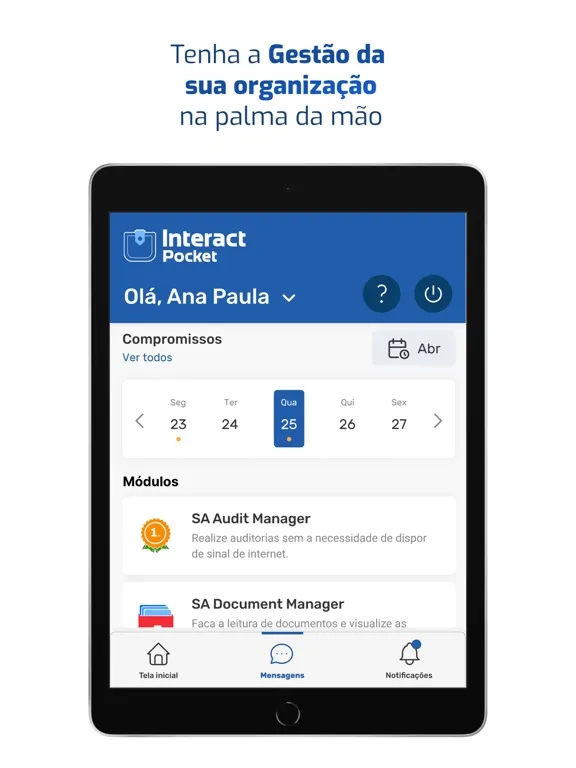 Ảnh chụp màn hình của Interact Pocket iPad 