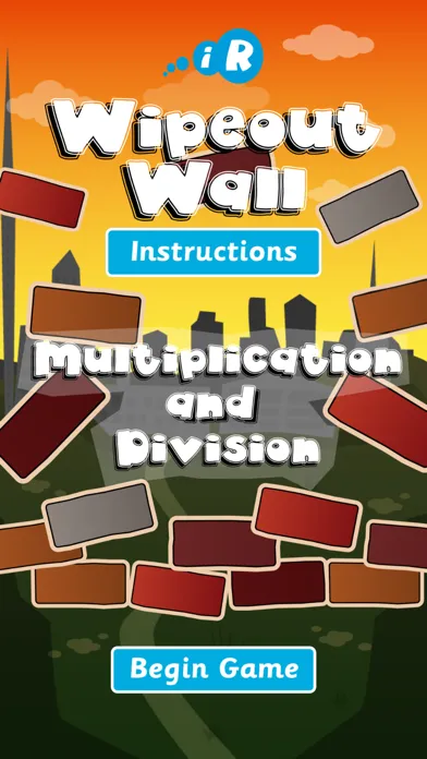 Tangkapan skrin Wipeout Wall (Multiplication & Division)