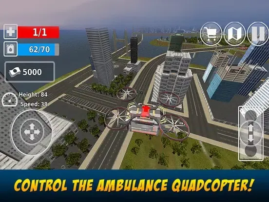Скриншоты Ambulance Quadcopter Flight iPad 