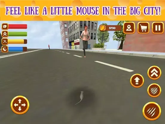 Capturas de tela do Mouse City Quest Simulator 3D iPad 