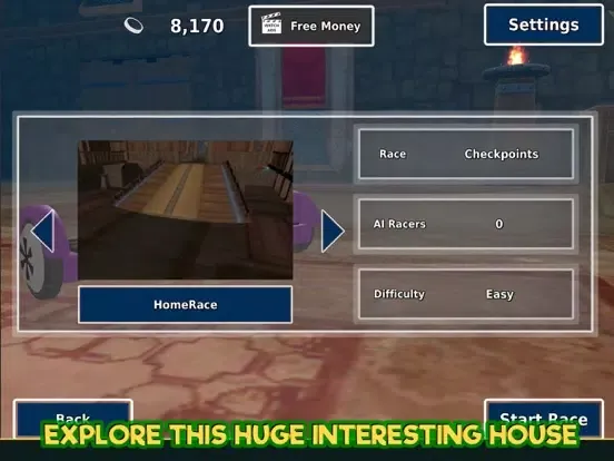 Tangkapan skrin Hoverboard House Surfers Rush iPad 