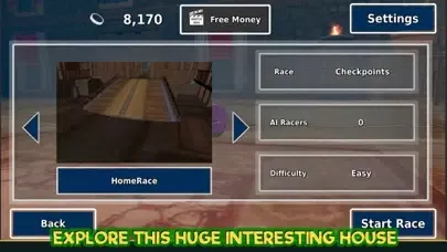 Tangkapan skrin Hoverboard House Surfers Rush