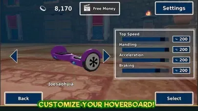 Tangkapan skrin Hoverboard House Surfers Rush