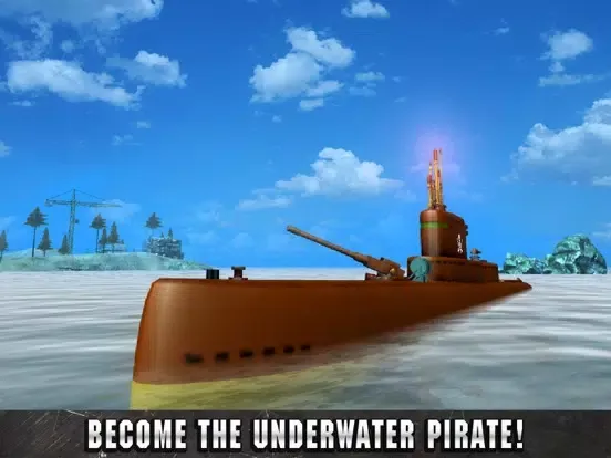 Tangkapan layar Underwater Pirate Submarine Simulator 3D iPad 