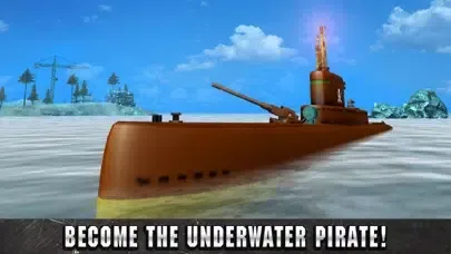 Tangkapan layar Underwater Pirate Submarine Simulator 3D