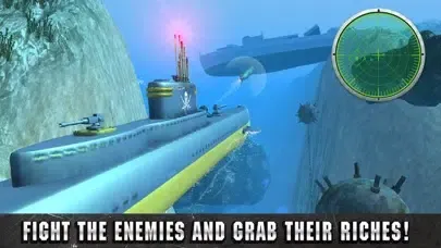 Tangkapan layar Underwater Pirate Submarine Simulator 3D