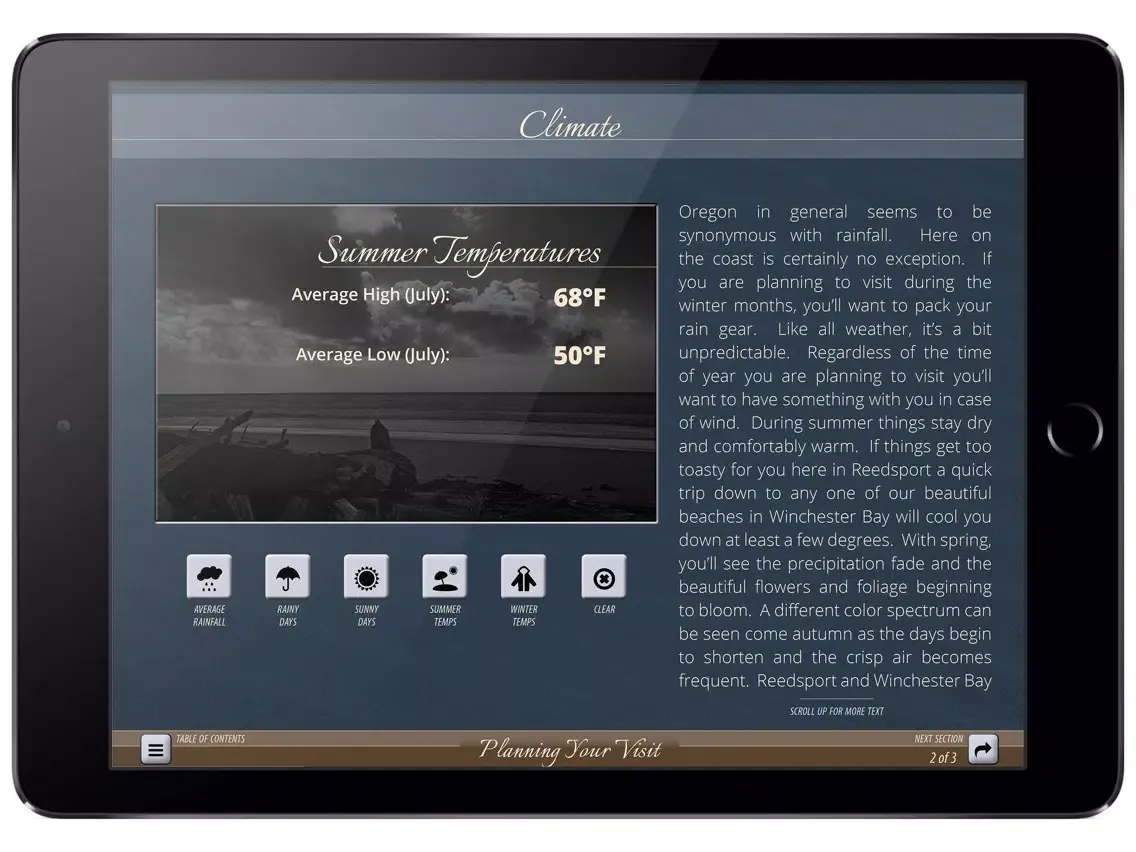 Reedsport/Winchester Bay, OR iPad 应用截图