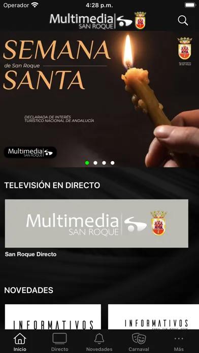 Zrzuty ekranu Multimedia San Roque TV