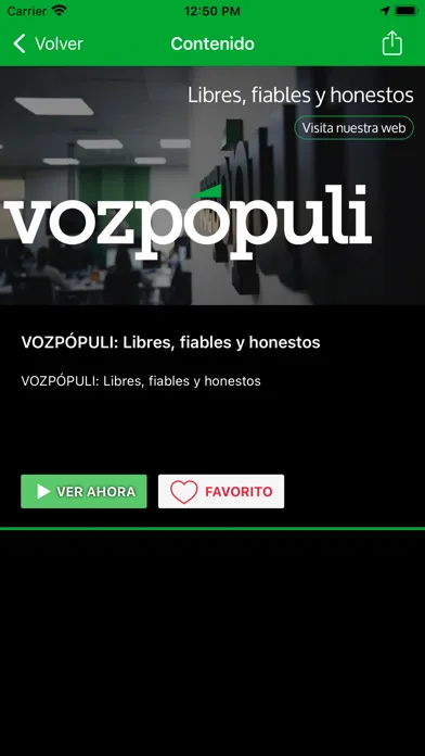 Captures d'écran de VOZPÓPULI TV