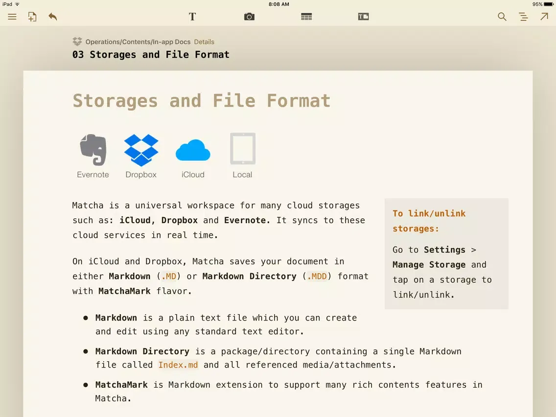 Matcha Word Processor: Create Document & Take Note iPad  Screenshots