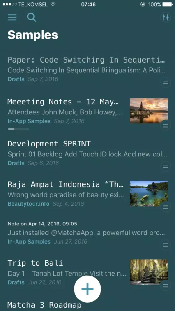Matcha Word Processor: Create Document & Take Note Screenshots