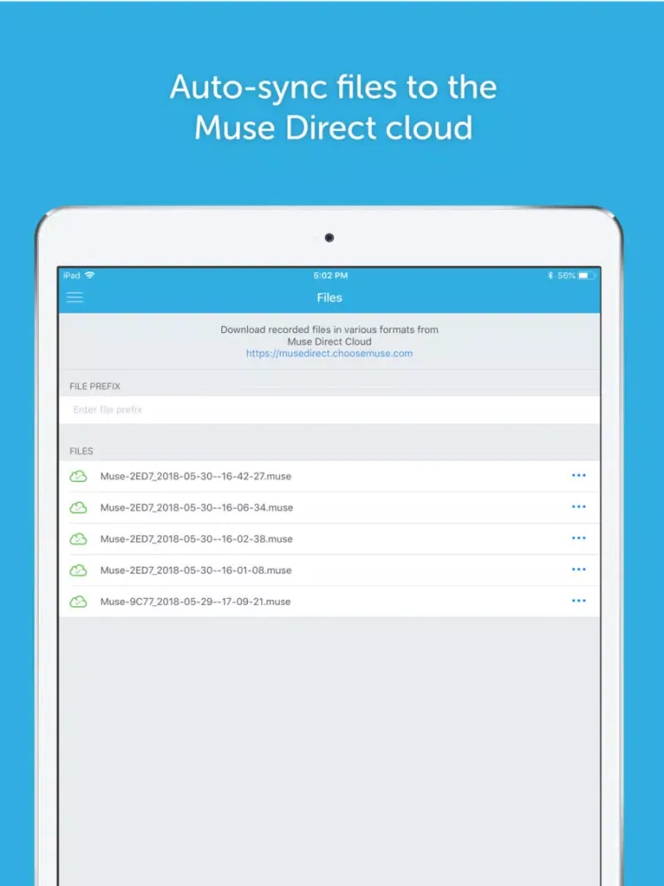 Capturas de pantalla de Muse Direct iPad 