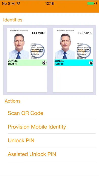 MyID Identity Agent سکرین شاٹس